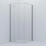 Душевое ограждение  90*90*195, глянцевый ал. проф., Slide, IDDIS, SLI6GS0i23