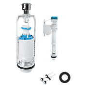 Арматура смывная IDDIS, 1-ур, нижний подвод, тип А, F012400-0004 Арматура смывная IDDIS, 1-ур, нижний подвод, тип А, F012400-0004