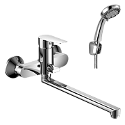 Смеситель для ванны Rossinka S35-33 с нажимным дивертором Смеситель для ванны Rossinka S35-33 с нажимным дивертором
