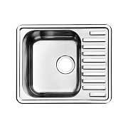 Мойка, нерж. сталь, полир., 585*485, Strit S, IDDIS, STR58PDi77