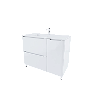 Тумба с умывальником, напольная, 100 см, белая, Edifice, IDDIS, EDI10WFi95K Тумба с умывальником, напольная, 100 см, белая, Edifice, IDDIS, EDI10WFi95K