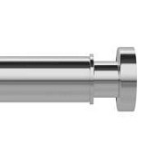 Карниз для ванной комнаты, 110-200 см, глянц. хром, IDDIS, 030A200I14