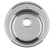 Мойка врезная, нержавеющая cталь, полированная, D510, Basic, IDDIS, BAS51P0i77