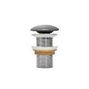 Выпуск для умывальника без перелива, Optima Home, серый матовый, IDDIS, OPHGM00i88