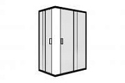 Душевая кабина Классик Universal PRO BLACK 1200*800 (стекла прозрачные)
