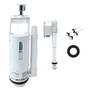 Арматура смывная IDDIS, 2-ур, нижний подвод, тип А, F012400-01K Арматура смывная IDDIS, 2-ур, нижний подвод, тип А, F012400-01K
